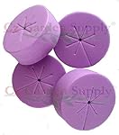 50 pack Net Pot Cloning Collars Inserts - NEW SPOKE DESIGN - DIY Cloner and Clone Machines by Cz Garden Supply (fits 2 inch net pots, 50 Purple)