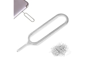 BROJAQ SIM Card Removal Tool,1/10PCS SIM Card Removal Openning Tool,Card Tray Eject Pins Needle Opener Ejector Needle Pin Remover for Smart Phones,Sim Card Eject Pin Key Tool, Sliver