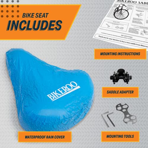 Bikeroo Bike Seat Cushion for Women Universal Memory Foam Bicycle