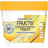 Garnier Fructis Strengthening 1 Minute Hair Mask, Banana, 3.4 fl. oz. (Pack of 2)