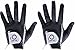 Premium Rain Grip Men's Golf Gloves 1 Pair, Hot Wet Weather No Sweat Glove for Serious Feel & Performance, Left Right Hand Black Gray White Blue Fit Size S M L XL 2XL 3XL (Dull Black, M/Large)
