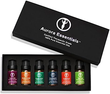 Aromatherapy Essential Oils 100%PURE Top 6 Gift Set Box. Kid Safe Pack. Boost Immunity, Health, Calming Sleep, Energy &amp; Get Relief from Arthritis, Anxiety &amp; Stress.High Quality Oils.