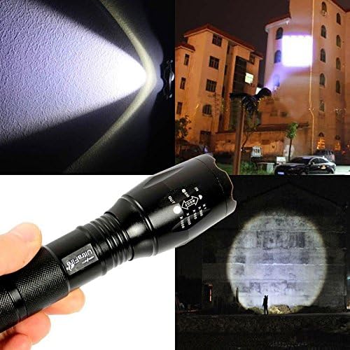 UMEI XML-T6 Multi-function Ultra Bright Handheld Rechargeable Led Flashlights with 5 modes Torch Light 3AAA Battery for Outdoor Camping,Fishing,Cycling,Traveling,hunting,Emergency