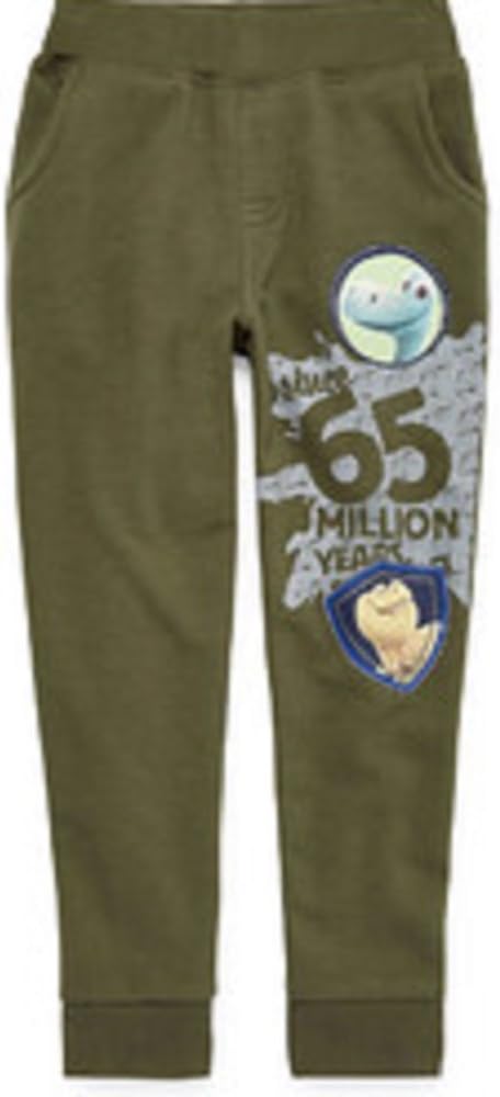 Okie Dokie Boys' Olive Arlo Dinosaur Sweatpants Size S4 Color Olive