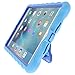 Gumdrop Cases Hideaway Stand for Apple iPad mini 4 (Late 2015) A1538 A1550 Rugged Tablet Case Shock Absorbing Cover, Light Blue/Royal Blue
