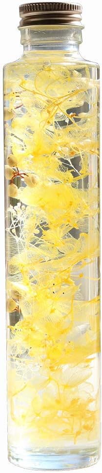 Amazon ハーバリウム イエロー Hydrangea Series 紫陽花 ミニかすみ草 Herbarium プリザーブドフラワー オンライン通販