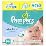 Pampers Baby Wipes Baby Fresh 7X Refill, 504 Count