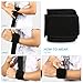 Yosoo Athletic Wrist Support Gym Breathable Neoprene Elastic Wrist Brace Golf Strap Compression Pad for Men and Women Working out, One Size Adjustable, Black ,Single
