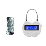 KENRONE Heart Metal Timer Lock, USB Rechargeable