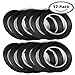 HQGOODS 12 Pcs Black Graphic Tape，Whiteboard Gridding Graphic Chart Tape Marking Tape Self Adhesive,3mm/1/8”Width