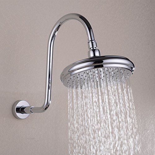 HANEBATH Brass GOOSENECK Extension Shower Arm with Flange , Chrome or