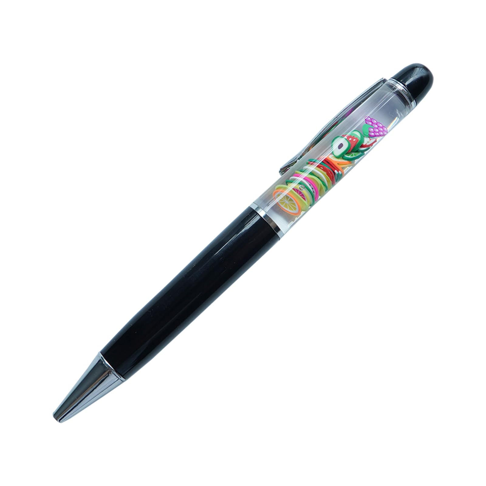 Sikyby Fruits Funny Pens Floater Floating Pen For Him Her Unique Gift Boy Girl Friend Pack of 1PCS,Fruit Black