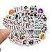 Stranger Things Stickers Pack(50 Pcs) Laptop and Water Bottle Decal Waterproof Vinyl Stickers for Teens, Girls, Women Skateboard Motorcycle Bicycle Mobile Phone Luggage Guitar DIY Decal