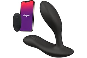 We-Vibe Vector+ Vibrating Butt Plug Adult Sex Toy | Silicone Perineum & Prostate Massager Male Sex Toy | Long Distance App & 