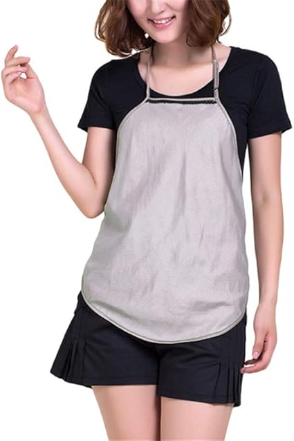 L Eleganant Radiation Protection Clothing Maternity Dress Quality Silver Fibre Apron Lace Silver Wear Clothing In The Four Seasons To Work Amazon De Sport Freizeit