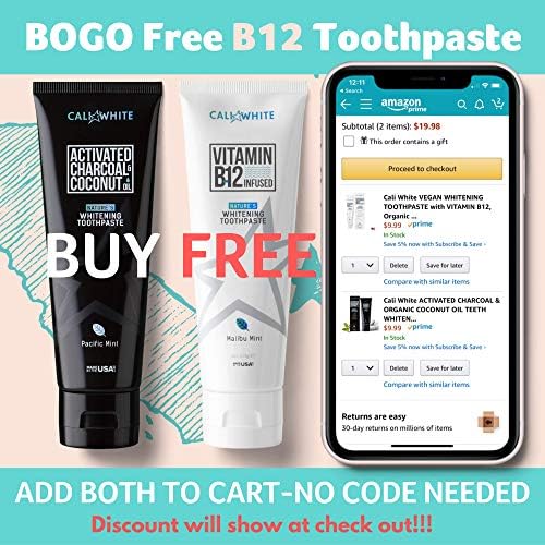 Cali White ACTIVATED CHARCOAL & ORGANIC COCONUT OIL TEETH WHITENING