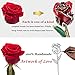 DEFAITH 24K Gold Dipped Real Rose Gifts, Great Wedding Anniversary Valentines Day Love Gift for Her Wife Girlfriend Spouse, with Stand (Red Original)