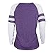 KESEE Clearance Womens Clothing☀ Fashion Ladies Long Sleeve Splice Blouse Tops Clothes T Shirt (XL, Purple)