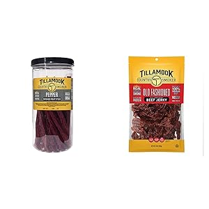 Tillamook Country Smoker Tillamook Real Hardwood Smoked Old Fashioned Silver Dollar Beef Jerky & Tillamook Real Hardwood Smoked Old Fashioned Silver Dollar Beef Jerky