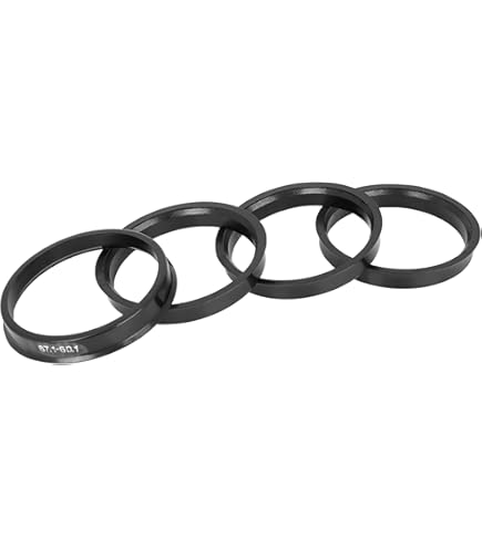 INFINAUTO Bague Centrique Moyeu Roue 79.6mm Vers 57.1mm – Alliage Aluminium – Lot De 4 – Anti-Vibrations Voiture