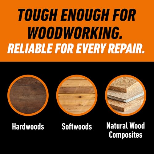 Gorilla Wood Glue, Gel, Indoor & Outdoor Carpentry Projects, Paintable, Sandable, Moisture Resistant, Clamping, Natural Color, 18oz/532mL, (Pack of 1)