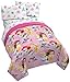 Disney Princess Sassy Twin Comforter - Super Soft Kids Bedding Features Ariel, Belle, Cinderella, & Rapunzel - Fade Resistant Polyester Microfiber Fill (Official Disney Product)