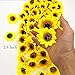 AITISOR Artificial Silk Sunflower Heads, 50 Pcs Fake Sunflower 2.8