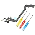 MMOBIEL Dock Connector Compatible with iPhone X - 5.8 inch - 2017 - Charging Port Flex Cable - Headphone Port/Microphone/Antenna Replacement - Incl. Screwdrivers - Gray