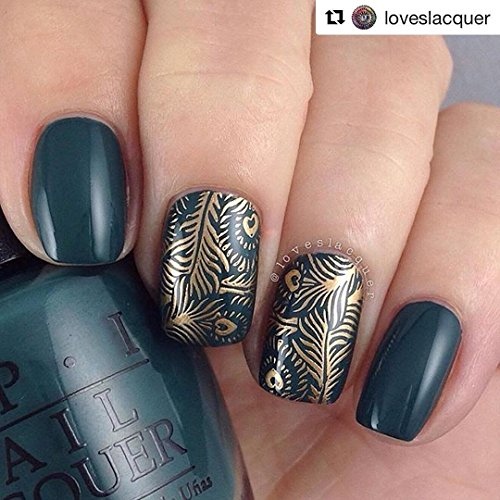 PUEEN Nail Art Stamping Plate - Animal Safari 01 - Theme Park Collection 125x65mm Unique Nailart Polish Stamping Manicure Image Plates Accessories Kit - BH000713