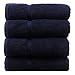 Chakir Turkish Linens Turkish Cotton Luxury Hotel & Spa Bath Towel, Wash Cloth - Set of 12, Navy Blue