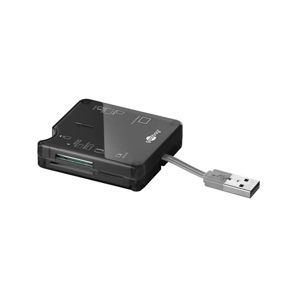 Goobay 95674 All-In-One USB 2.0 Card Reader, Black