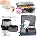 bago 7 Pcs Packing Cubes for Travel - 4 Travel Packing Cubes for Suitcases with 3 ZipLock Bags - Luggage Organizer Bags to Get Maximum Storage, Save Time & Effort to Pack (Black)