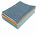 Gryeer Bamboo and Microfiber Kitchen Towels - 8 Pack (2 Cool Gray, 2 Blue, 2 Green, 2 Orange) - Super Soft, Absorbent Dish Towels, 18 x 26 Inch