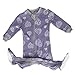 ZippyJamz Organic Baby Footed Sleeper Pajamas with Inseam Zipper for Quickier and Easier Diaper Changes ~ Heartbreaker (18-24 Months)