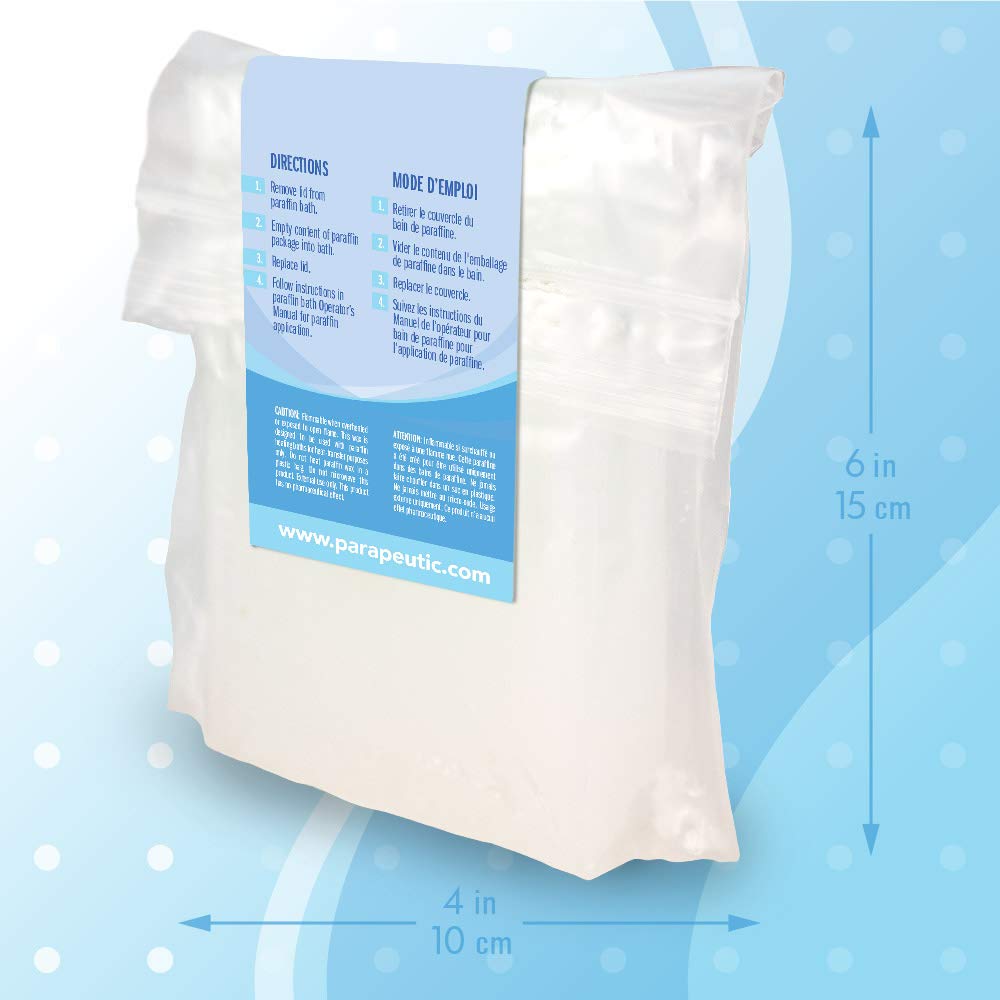 Parapeutic Paraffin Wax Refills | 1lb/bags, box of 10 bags | Unscented | Superior Quality Paraffin for Personal & Spa Use in Wax Baths & Warmers | Improves Skin and Soothes Aching Joints and Muscles : Beauty