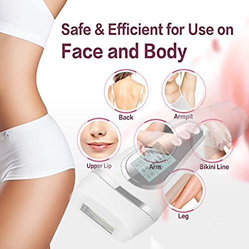 Permanent IPL Hair Removal Device for Women Home Use，350,000 Flashes Home Use Hair Removal System Electric Body Epilator for Face,Underarm,Bikini Area,Arms,Legs and Back - Thumbnail 4