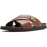 ALDO mens Mendel Leather Cross-strap Sandal
