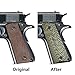 Gifts for Father's Day 1911 Grips Full Size Commander Government Colt 1911 Grips, Eagle Wings Texturl G10 Material Ambi Safety Cut, fit Kimber Rock Island Sig Sauer Smith＆Wesson Springfield Taurus