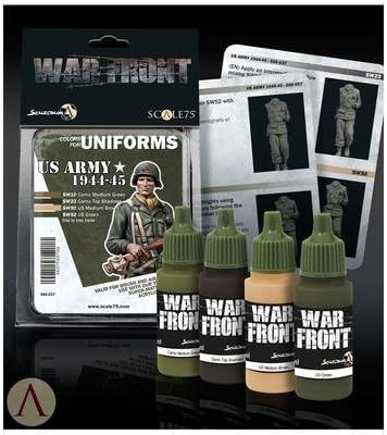 US Army - Colours for Uniforms 1944-45- War front - scalecolor - scale75