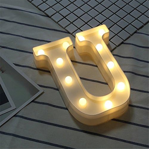 LOVFASHION LED Marquee Letter Lights 26 Alphabet Light Up Marquee Letters Sign for Wedding Birthday Party Battery Powered Christmas Night Light Lamp Home Bar