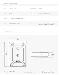 CPU Water Block - AMD Socket AM5, AM4 - Ryzen