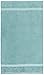 Amazon Brand – Pinzon Organic Cotton Hand Towels, Set of 6, Spa Blue, 30