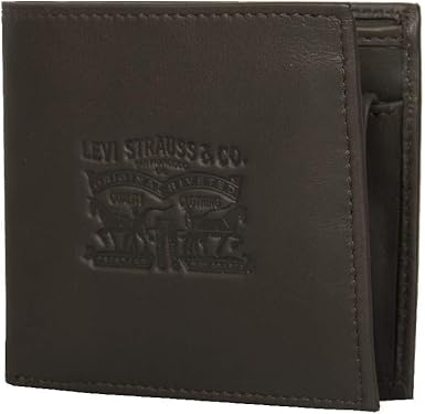 Levi's Herren Vintage zwei Falten Bifold Brieftasche, Braun, One Size