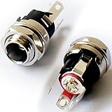 5.5mm x 2.5mm DC Female Chassis Power Socket - Panel Mount Connector Jack - CCTV