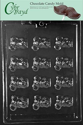 Cybrtrayd Life of the Party A049 Bite Size Cute Mice Animal Chocolate Candy Mold in Sealed Protective Poly Bag Imprinted with Copyrighted Cybrtrayd Molding Instructions