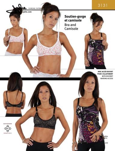 Jalie Bra and Camisole + Nursing 17 Sizes Sewing Pattern #3131