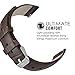20mm Quick Release Universal Watch Band, MoKo Premium Soft Genuine Leather Crocodile Pattern Strap for Samsung Gear S2 Classic/Motorola Moto 360 2nd Gen Men's 42mm/Ticwatch 2nd/Huawei Watch 2, BROWN