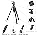 Zomei Z818 Professional Camera Tripod Monopod with Ball Head/Quick Release Plate and Carring Case (Black)