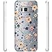 Matop Compatible/Replacement for Galaxy S8 Case Crystal Clear Transparent Ultra Thin Slim Shockproof Protective Soft Silicone Cute TPU for Samsung Galaxy S8 Bumper Cover (Flower2)