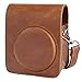 Sunmns Retro Vintage PU Leather Shoulder Case Bag Compatible with Fujifilm Instax Mini 70 Instant Film Camera, Brown